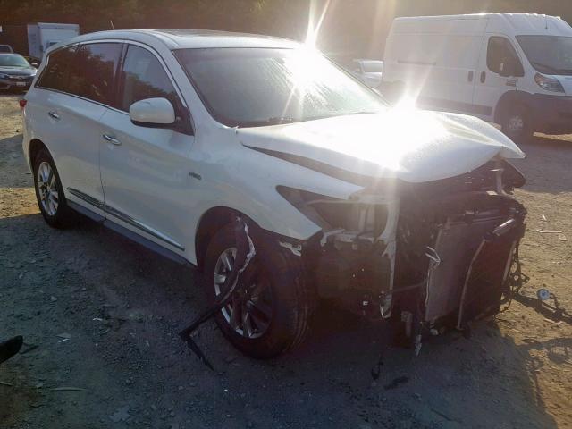 5N1CL0MM4EC512542 - 2014 INFINITI QX60 HYBRI WHITE photo 1