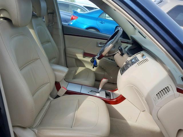 KMHFC46F46A088540 - 2006 HYUNDAI AZERA SE BLUE photo 5