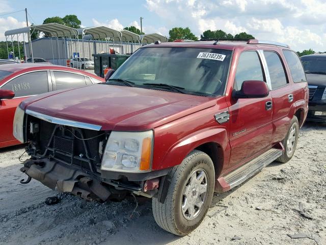 1GYEC63T55R152889 - 2005 CADILLAC ESCALADE L RED photo 2