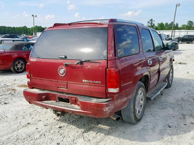 1GYEC63T55R152889 - 2005 CADILLAC ESCALADE L RED photo 4