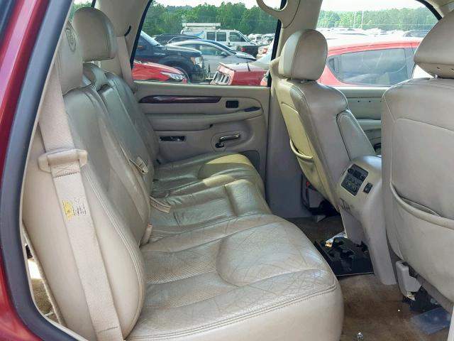 1GYEC63T55R152889 - 2005 CADILLAC ESCALADE L RED photo 6