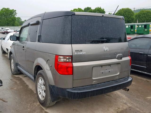 5J6YH18747L014733 - 2007 HONDA ELEMENT EX GRAY photo 3