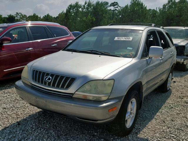 JTJGF10U730154521 - 2003 LEXUS RX 300 SILVER photo 2