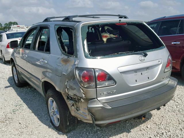 JTJGF10U730154521 - 2003 LEXUS RX 300 SILVER photo 3