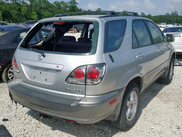 JTJGF10U730154521 - 2003 LEXUS RX 300 SILVER photo 4