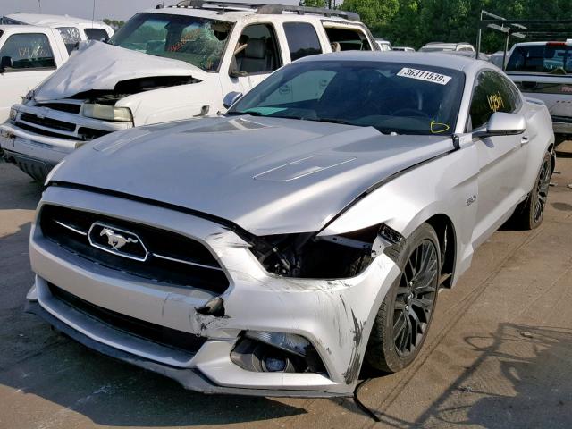 1FA6P8CFXF5316222 - 2015 FORD MUSTANG GT SILVER photo 2