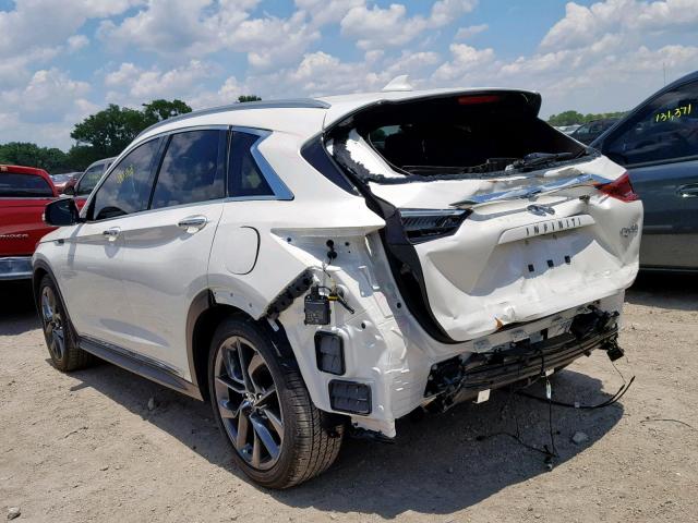 3PCAJ5M16KF121413 - 2019 INFINITI QX50 ESSEN WHITE photo 3