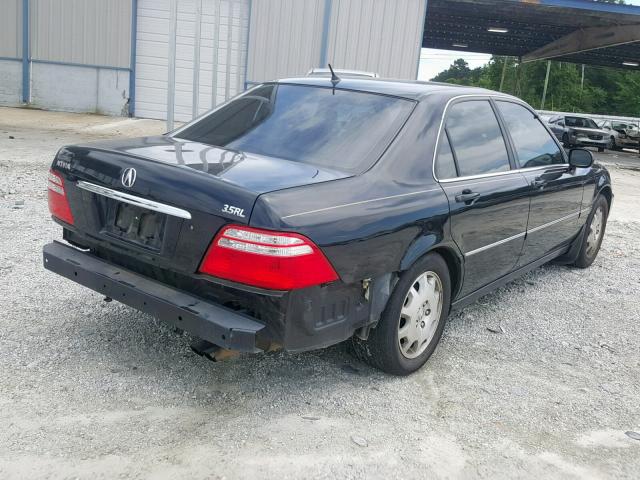 JH4KA96533C001190 - 2003 ACURA 3.5RL BLACK photo 4