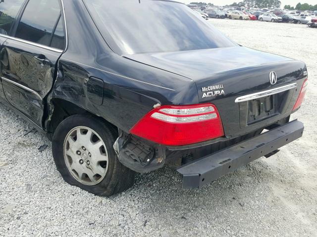 JH4KA96533C001190 - 2003 ACURA 3.5RL BLACK photo 9