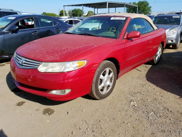 2T1FF28P03C602297 - 2003 TOYOTA CAMRY SOLARA SE  photo 2