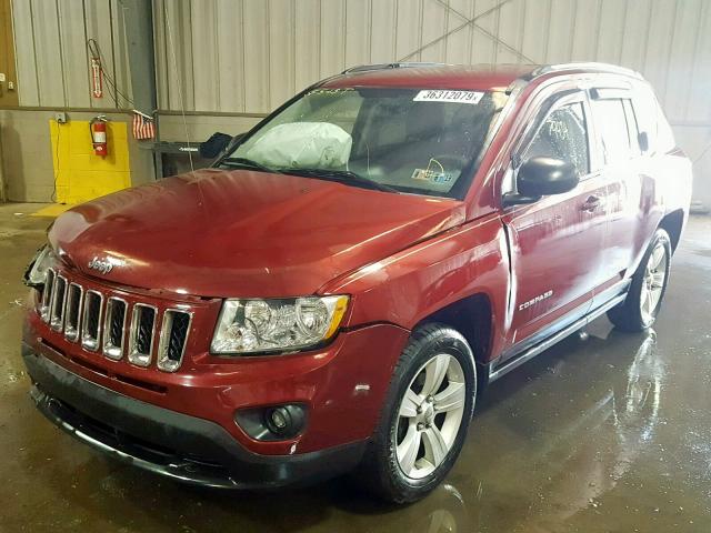 1J4NT1FA9BD137723 - 2011 JEEP COMPASS SP 勃艮第红 照片 2