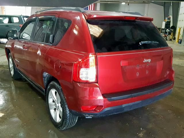1J4NT1FA9BD137723 - 2011 JEEP COMPASS SP 勃艮第红 照片 3
