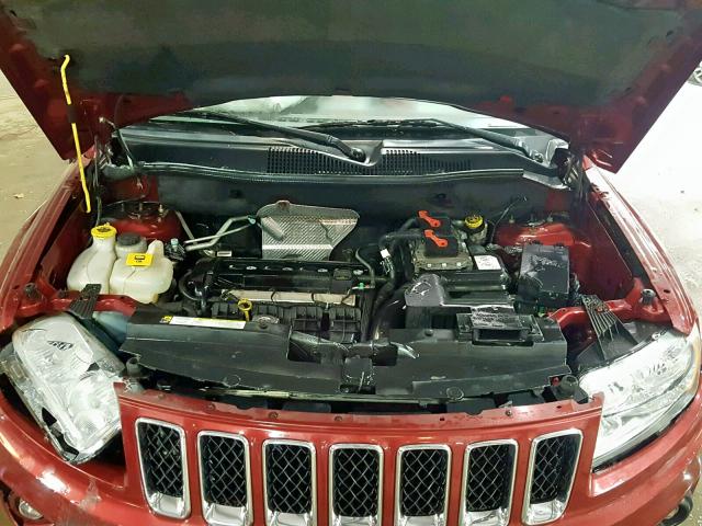 1J4NT1FA9BD137723 - 2011 JEEP COMPASS SP 勃艮第红 照片 7