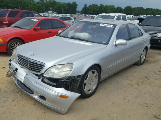 WDBNG78J22A261746 - 2002 MERCEDES-BENZ S 600 SILVER photo 2