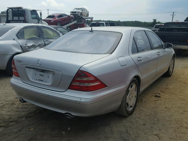 WDBNG78J22A261746 - 2002 MERCEDES-BENZ S 600 SILVER photo 4