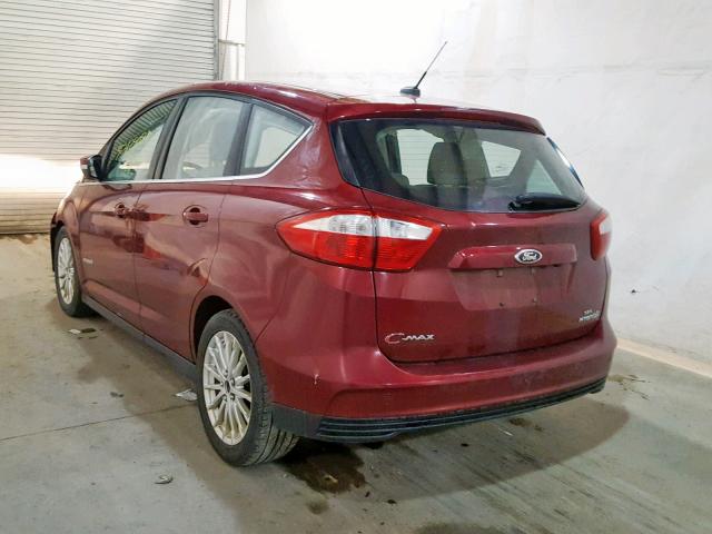 1FADP5BU5FL116107 - 2015 FORD C-MAX SEL RED photo 3