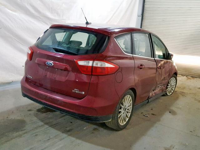 1FADP5BU5FL116107 - 2015 FORD C-MAX SEL RED photo 4