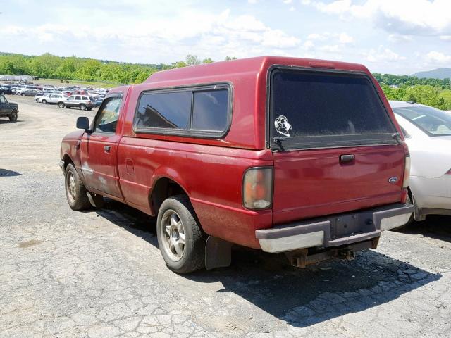 1FTCR10A2TUD39647 - 1996 FORD RANGER RED photo 3