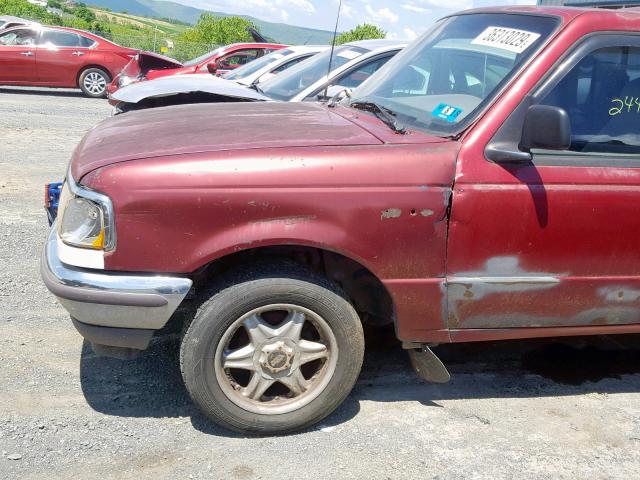 1FTCR10A2TUD39647 - 1996 FORD RANGER RED photo 9
