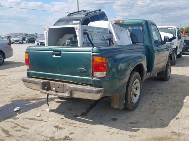 1FTYR10C7XTA87400 - 1999 FORD RANGER GREEN photo 4