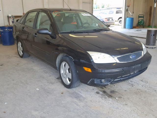 1FAFP34N36W219270 - 2006 FORD FOCUS ZX4 BLACK photo 1