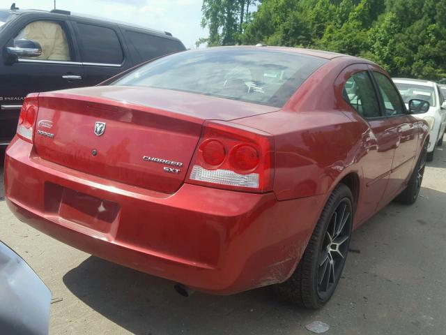 2B3CA3CV5AH287482 - 2010 DODGE CHARGER SX RED photo 4