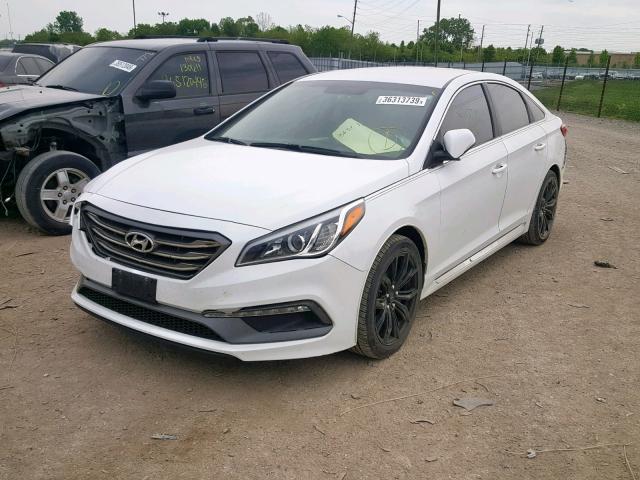 5NPE34AF8HH439212 - 2017 HYUNDAI SONATA SPO WHITE photo 2