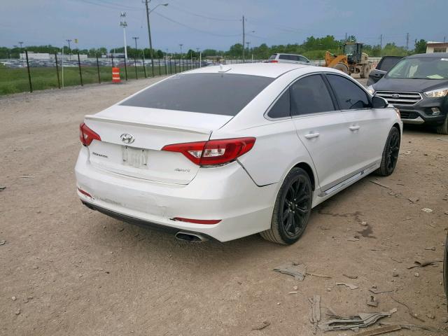 5NPE34AF8HH439212 - 2017 HYUNDAI SONATA SPO WHITE photo 4