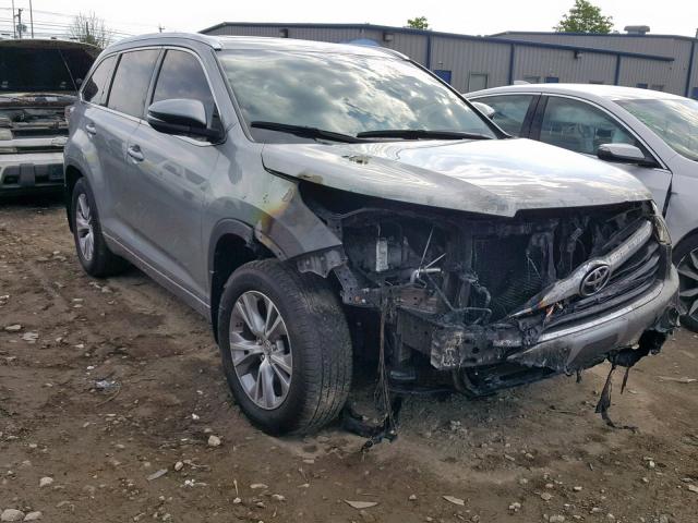 5TDJKRFH1FS151421 - 2015 TOYOTA HIGHLANDER GRAY photo 1