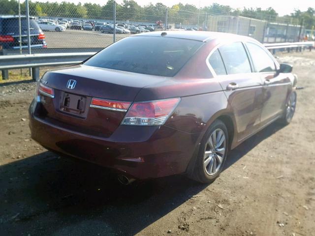 1HGCP2F80CA063195 - 2012 HONDA ACCORD EXL RED photo 4