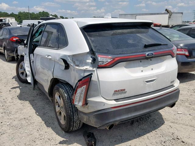 2FMPK3G94GBC51963 - 2016 FORD EDGE SE WHITE photo 3