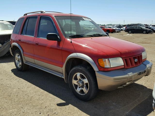 KNDJB723X25119212 - 2002 KIA SPORTAGE RED photo 1