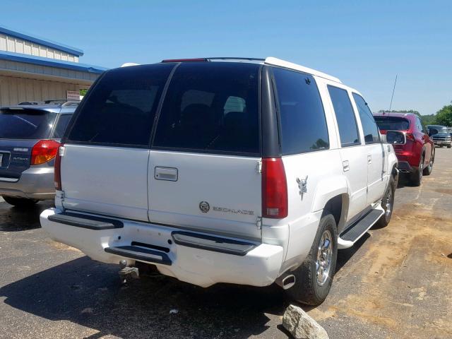 1GYEK63R3YR219128 - 2000 CADILLAC ESCALADE L WHITE photo 4