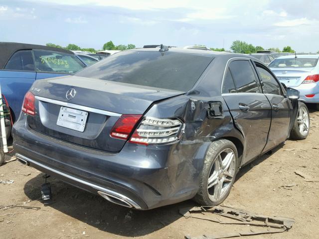 WDDHF5KB0EA912499 - 2014 MERCEDES-BENZ E 350 GRAY photo 4