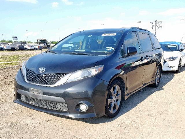 5TDXK3DC9BS160229 - 2011 TOYOTA SIENNA SPO BLACK photo 2