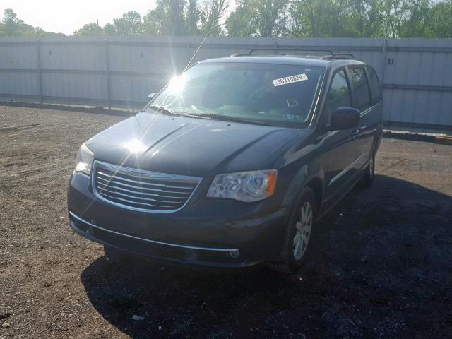 2C4RC1BGXDR743839 - 2013 CHRYSLER TOWN & COU BLACK photo 2