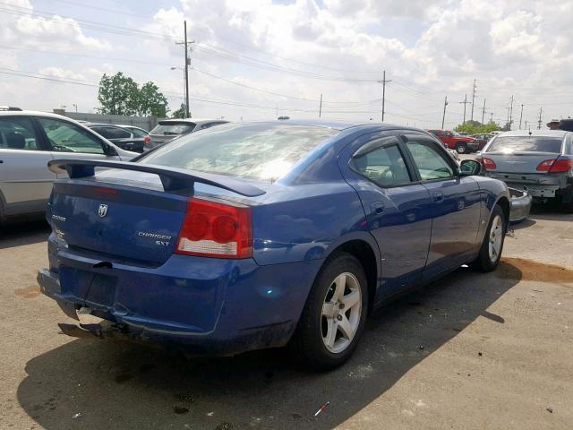 2B3KA33V09H622350 - 2009 DODGE CHARGER SX BLUE photo 4