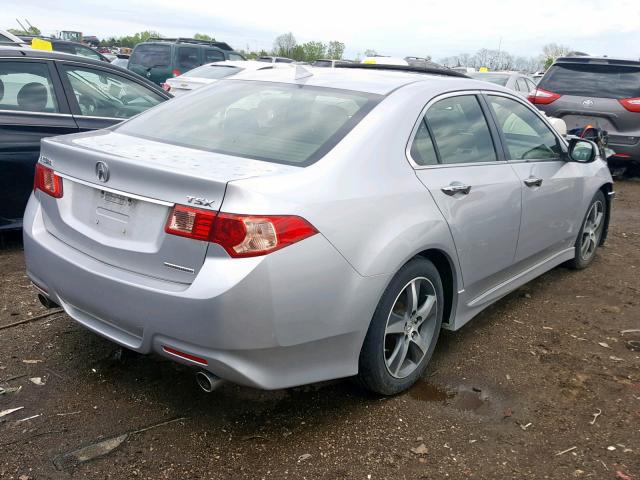 JH4CU2F85DC000492 - 2013 ACURA TSX SE SILVER photo 4