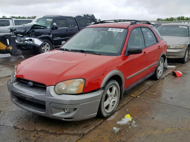 JF1GG68514H804995 - 2004 SUBARU IMPREZA OU RED photo 2