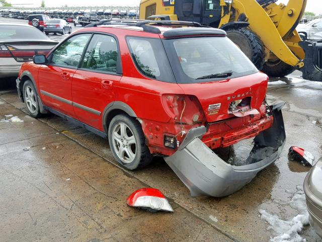 JF1GG68514H804995 - 2004 SUBARU IMPREZA OU RED photo 3