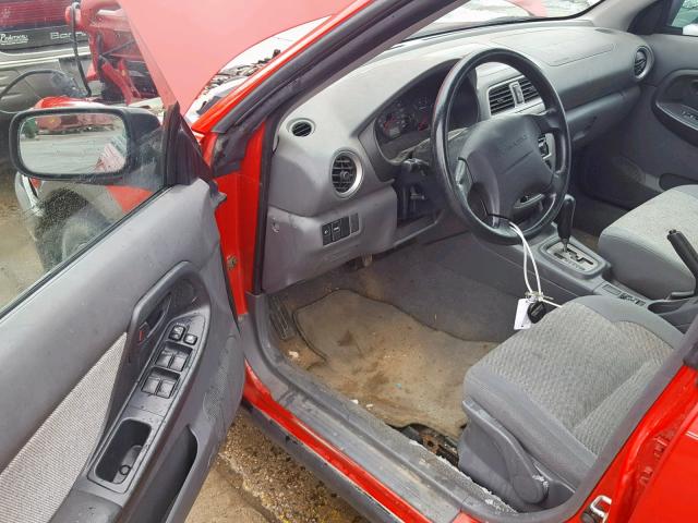 JF1GG68514H804995 - 2004 SUBARU IMPREZA OU RED photo 9