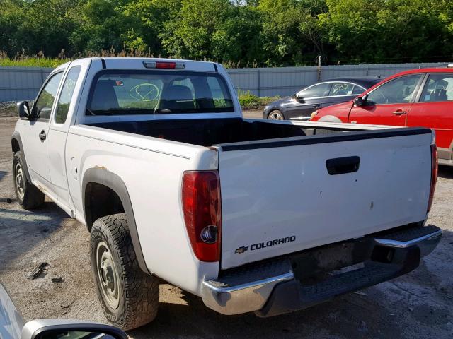 1GCDT199278250657 - 2007 CHEVROLET COLORADO WHITE photo 3