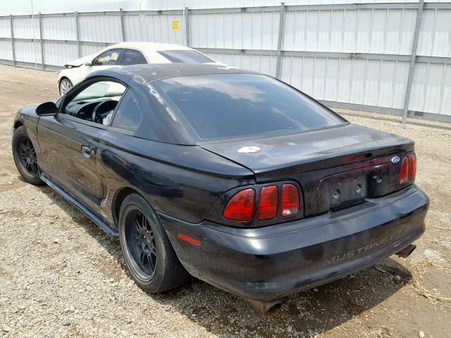 1FAFP42X4WF115946 - 1998 FORD MUSTANG GT BLACK photo 3