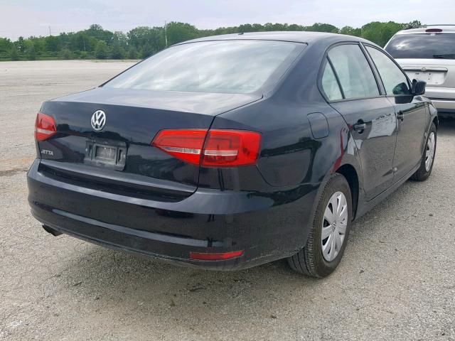 3VW2K7AJ4FM307094 - 2015 VOLKSWAGEN JETTA BASE 黑色 照片 4