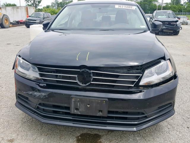 3VW2K7AJ4FM307094 - 2015 VOLKSWAGEN JETTA BASE 黑色 照片 9