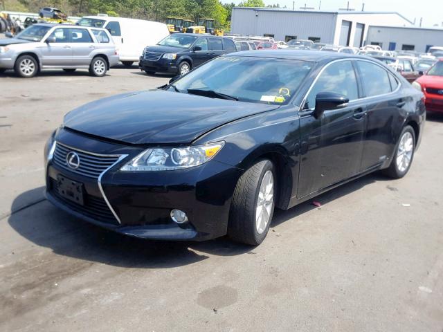 JTHBW1GG5D2004411 - 2013 LEXUS ES 300H BLACK photo 2