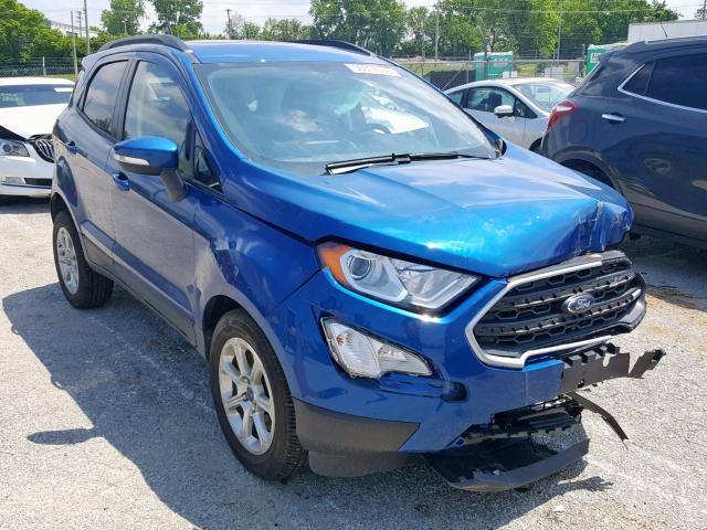 MAJ3S2GE7KC257605 - 2019 FORD ECOSPORT S BLUE photo 1