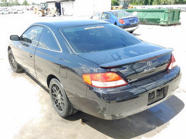 2T1CG22P61C526428 - 2001 TOYOTA CAMRY SOLA BLACK photo 3