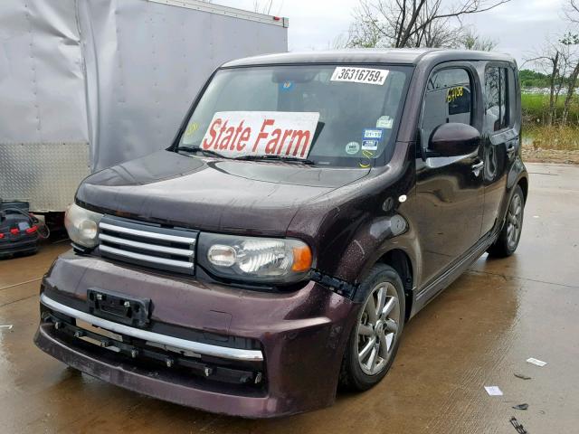 JN8AZ28RX9T108117 - 2009 NISSAN CUBE BASE BURGUNDY photo 2