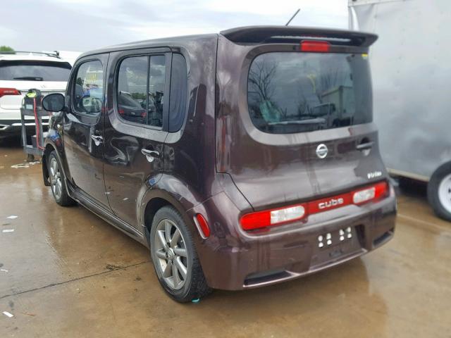 JN8AZ28RX9T108117 - 2009 NISSAN CUBE BASE BURGUNDY photo 3